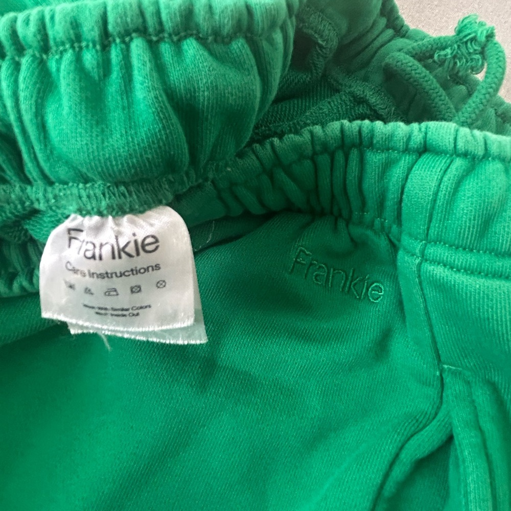 Frankie Collective Organic Cotton Sweat Shorts Green | Size Small - Picture 6 of 8